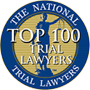 Top 100 Trial Lawyers Badge from The National Trial Lawyers