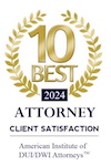 10 Best Attorney Client Satisfaction - DUI/DWI